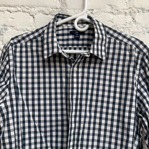 Blue and White Gap Check Shirt